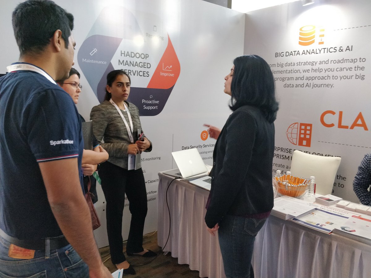 teamclairvoyant's tweet photo. Clairvoyant is having great time sharing their knowledge with the guests @PuneDataConf #pdc2019 #punedataconference https://t.co/Jo2NsgmIRv