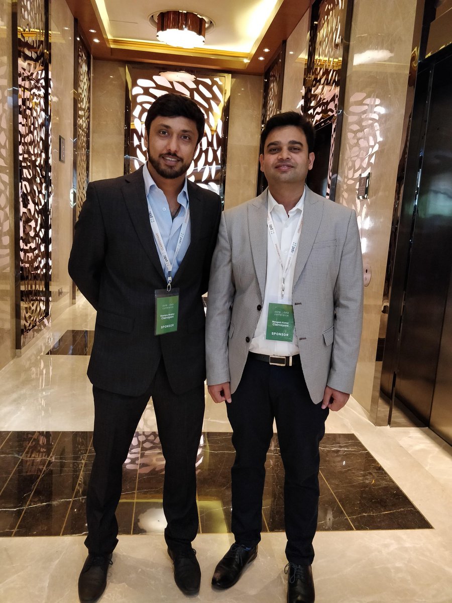 teamclairvoyant's tweet photo. All suited up for the "Largest Data Conference" @PuneDataConf Data Conference #PDC2019 #punedataconference https://t.co/2yGj5nhOOI