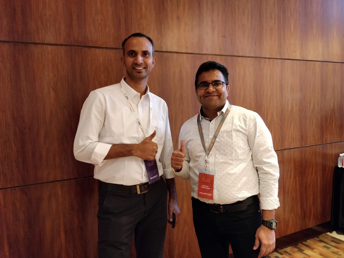 teamclairvoyant's tweet photo. All suited up for the "Largest Data Conference" @PuneDataConf Data Conference #PDC2019 #punedataconference https://t.co/2yGj5nhOOI