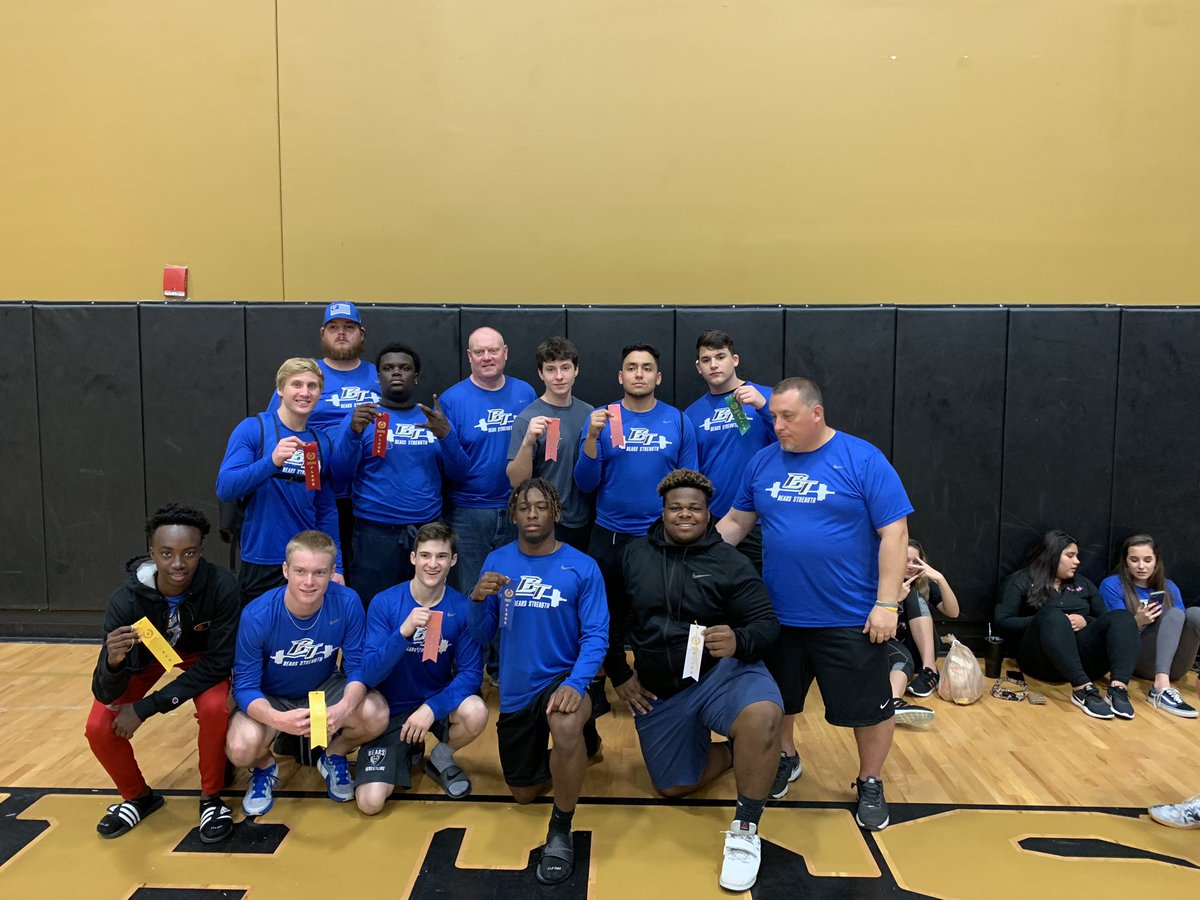 bears_bt's tweet photo. 10 guys advance to Regionals on March 29. Malik Joseph is 154lb Wgt class District Champ! 🥇🏋🏽🐻🎉🎉 https://t.co/9czveUlDG9