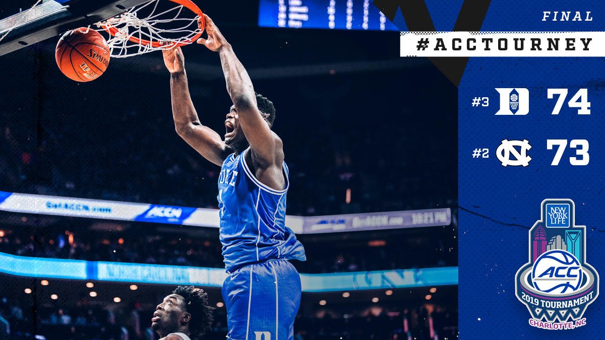 On to the title game. #DukeWins #ACCTourney 🔥💙😈🍿👌✂️ 👀🤫