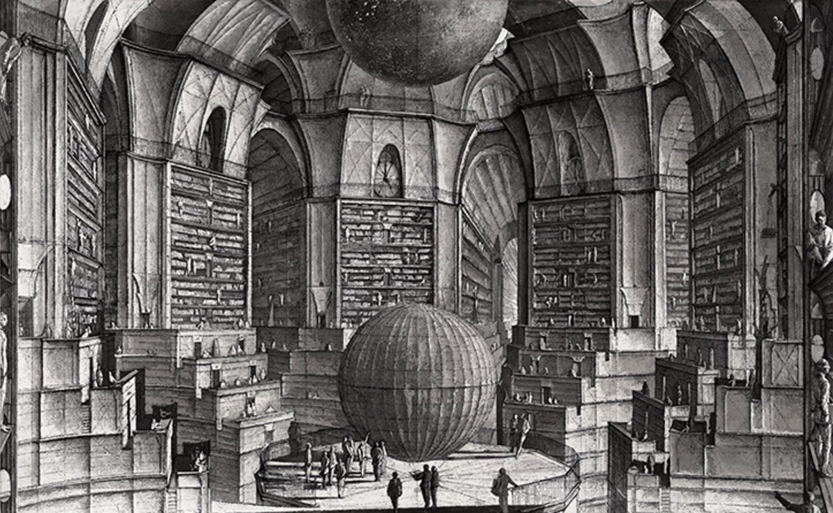 whatisalt236's tweet photo. L'insomnie est mère de découvertes.    Voici le travail d'Éric Desmazieres pour illustrer la nouvelle de Jose Luis Borges : la bibliothèque de Babel. Merci @GregMonod pour l'énorme claque. Et cc @akaAgar <3 Comment voulez vous dormir après ça ? https://t.co/diMITYbQTt