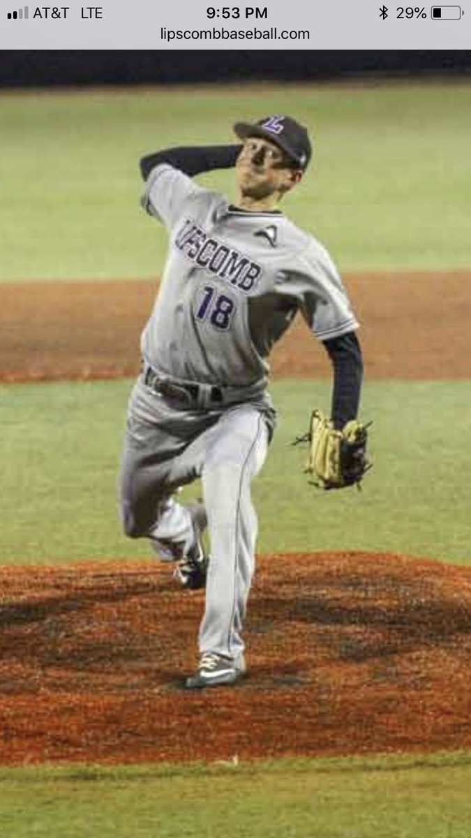 Congrats to former Knight <a href="/TSills10/">Tyler Sills</a> for strong outing for Lipscomb on the bump tonight at Ohio State -
3.1 IP, 0 ER, 1 BB and 6 Ks.
Way to #RepTheK on a big stage!