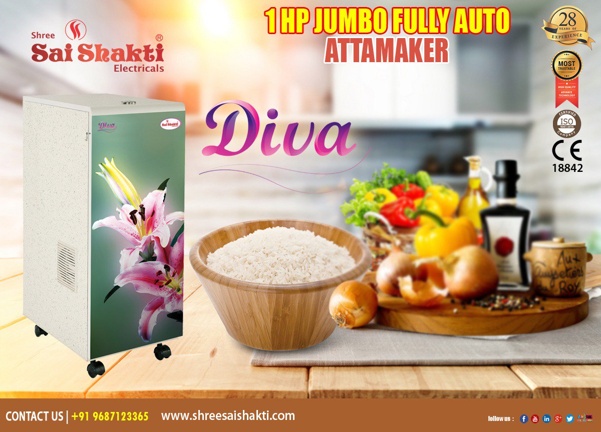 Saishakti67's tweet photo. Premium quality and latest technology used #Diva brand #AttaMaker from #SaiShakti #Gharganti. For Booking visit our #ShowRoom today . More information reach us 9687123365 #Ahmedabad #Gujarat #BrandUpMe https://t.co/4tApSZPfi3