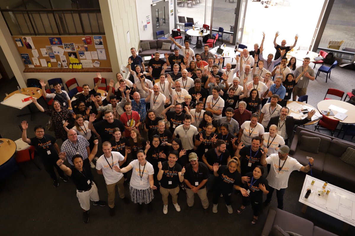 We have had a great first day at the AgTech Hackathon. Some very exciting teamwork, brainstorming, planning and hacking! Come check out our expo and award ceremony tomorrow at the Central Districts Field Days.