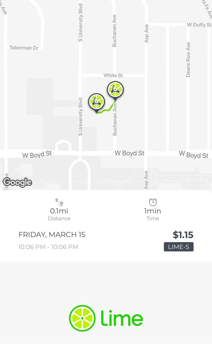 MorganMedders's tweet photo. Check out my latest ride with #Lime.
Use referral code R3AZDRT to sign up and receive 1 free unlock coupon when you ride. https://t.co/TmLGGJ36zI