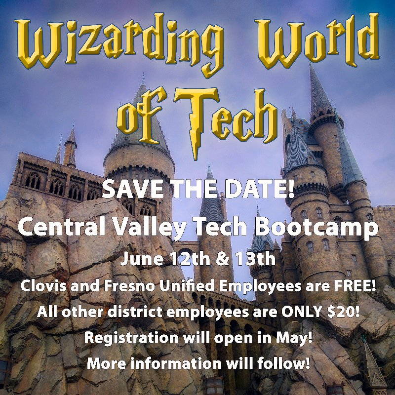 Apply to present at Central Valley Technology Boot Camp!  Your Central Valley colleagues need you share your TECH WIZARDRY! Submit by March 29th! It will take less than 10 min.  Details will be collected at a later date.  <a href="/FresnoEdTech/">Fresno EdTech</a> <a href="/clovisusd/">Clovis Unified</a> 
forms.office.com/Pages/Response…