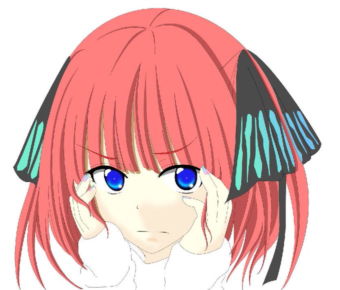 神崎恭介@RPGツクールVX Aceでのゲーム制作を主に活動中。さんがTwitterに投稿した中野二乃(五等分の花嫁)のイラスト。