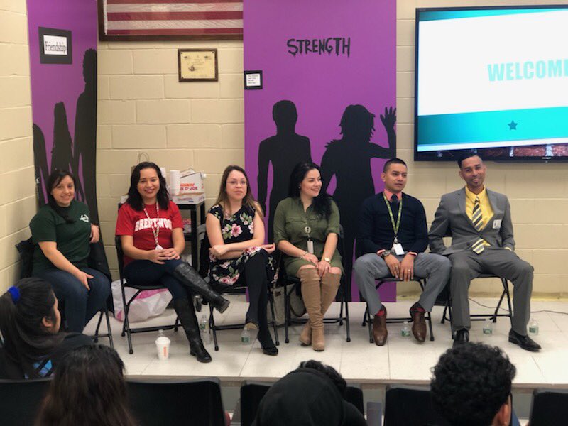 MaryAliceG22's tweet image. ENL Alumni Day at Brentwood HS-Recent graduates came back to tell their stories &amp;amp; motivate our students! These “kids” were wonderfully inspiring! Well-spoken &amp;amp; insightful-What a great day!
