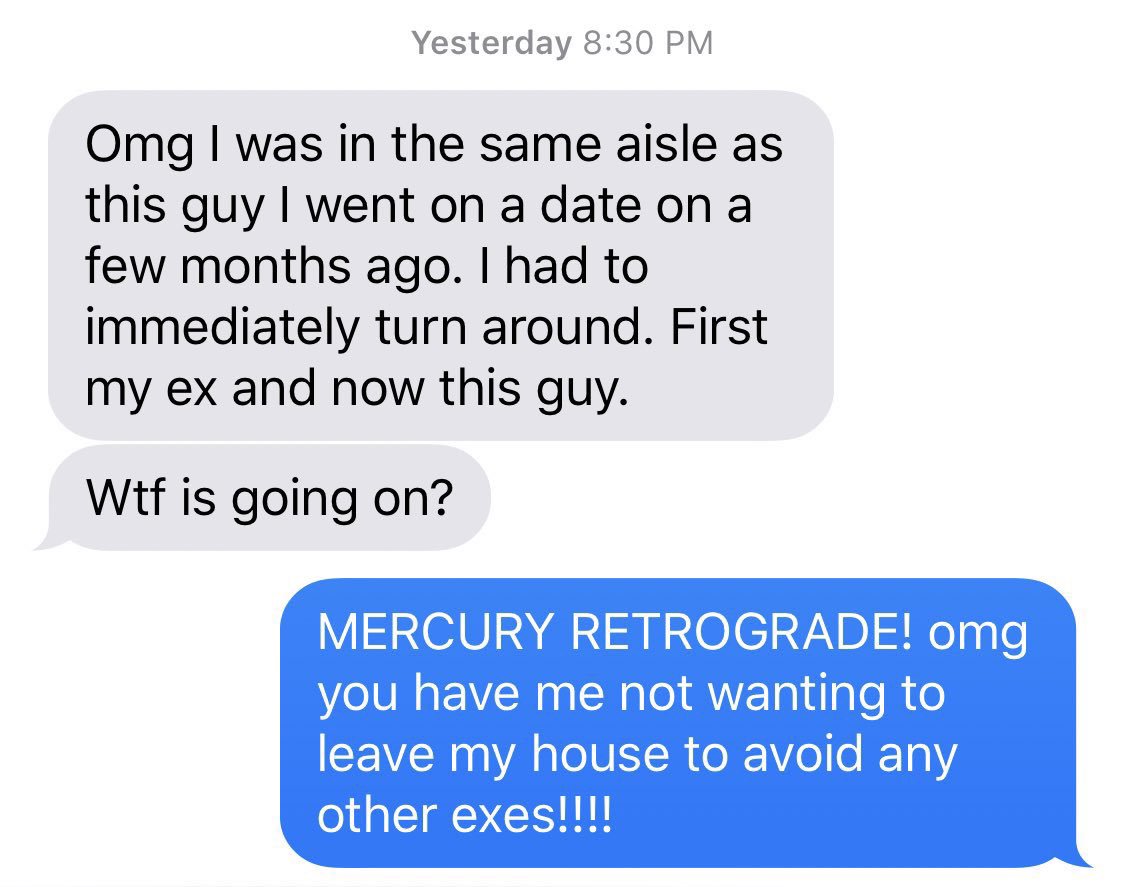 already have been a victim, not happening twice #MercuryRetrograde.