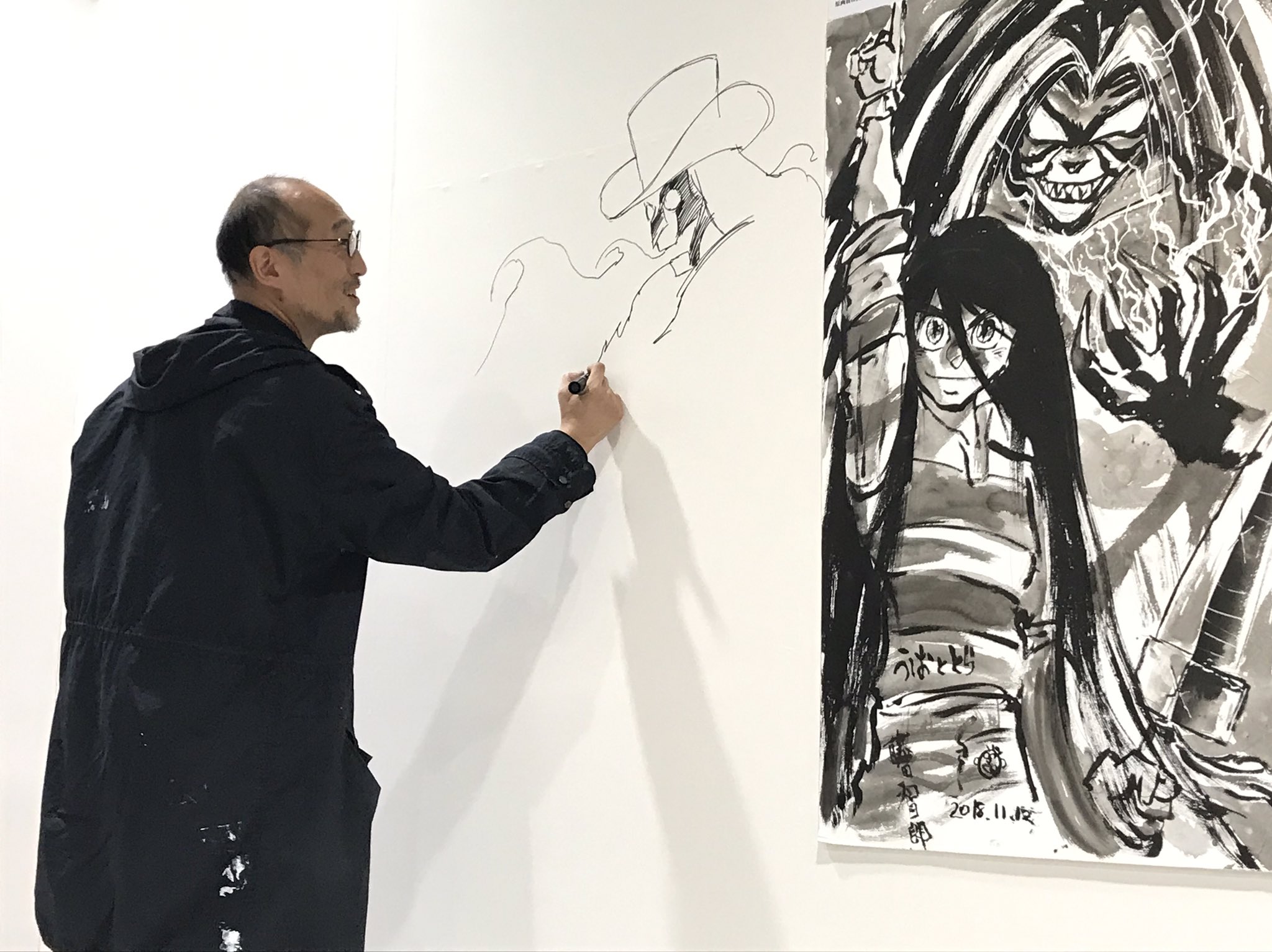 複製原稿 複製原画 藤田和日郎 月光条例 双亡亭壊すべし イラスト 原画展 Amazon.co.jp: 藤田和日郎原画展 複製原稿4枚セット