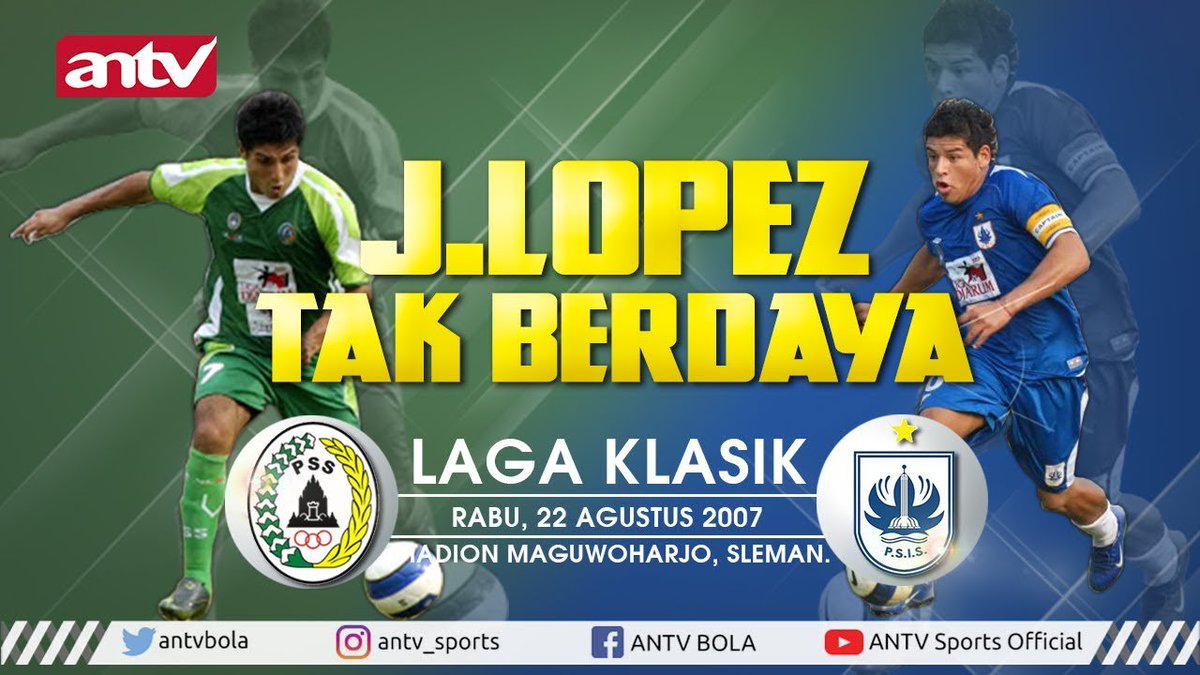 PSS Sleman VS PSIS Semarang 2007

youtube.com/watch?v=ZWrk4k…

<a href="/PSSleman/">PSS</a> <a href="/psisfcofficial/">PSIS</a> <a href="/PanserBiruTweet/">Panser Biru Official</a> <a href="/Slemania2000/">SUPORTER PSS SLEMAN</a> <a href="/S1H_Slemania/">SLEMANIA OFFICIAL</a> <a href="/PanserGirl/">Panser Girl Official</a> 
<a href="/ANTVOfficial_/">ANTV</a>