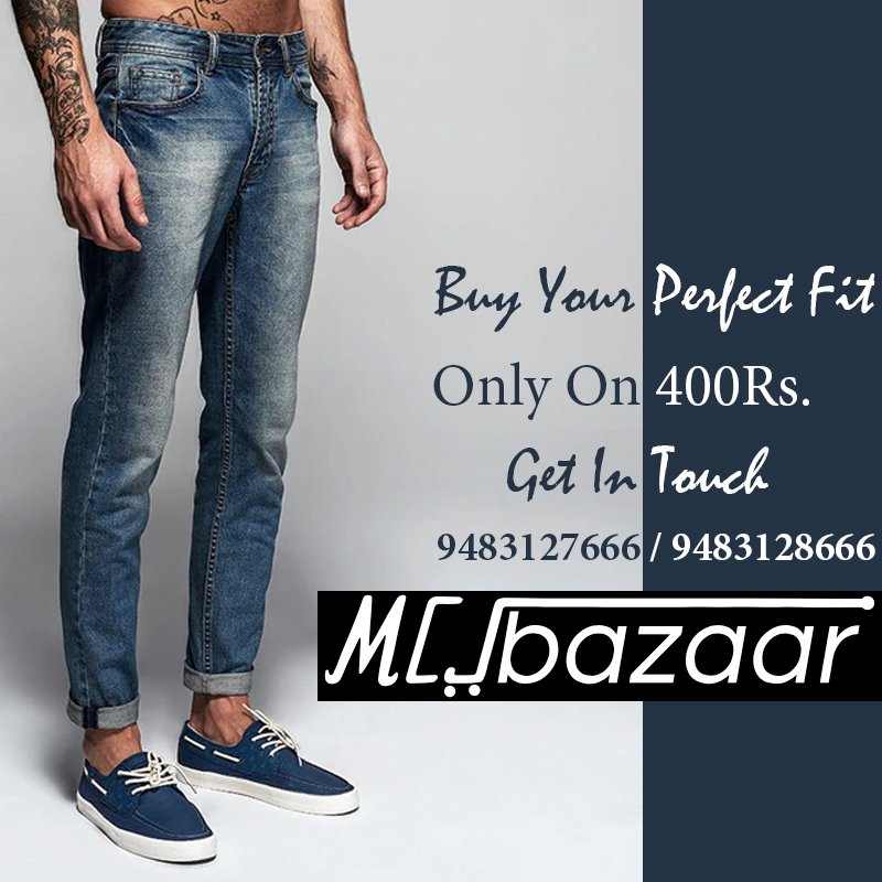 mcjbazaar's tweet photo. Get Top Branded Casual Jeans from #mcjbazaar at affordable price in India. Order Now @ https://t.co/OebYrnvnSt or Call 9483127666, 9483128666
#jeans #branding #menwithstyle #menfashion #menswear #mensfashion #onlineshopping #onlinestore #fashionstore https://t.co/lQGjwEvQ2T