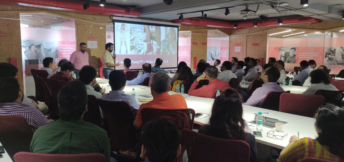 vcatsindia's tweet photo. 2nd #startup - CubMCPaws founders are #redifining #kidsretail segment - Want to know how - #adding #customised #surprisetoys ;#augmentedreality; #antistain #antibicrobial #garments ; #child #engagement ; #simplejoys and more https://t.co/ya2WChcdAR