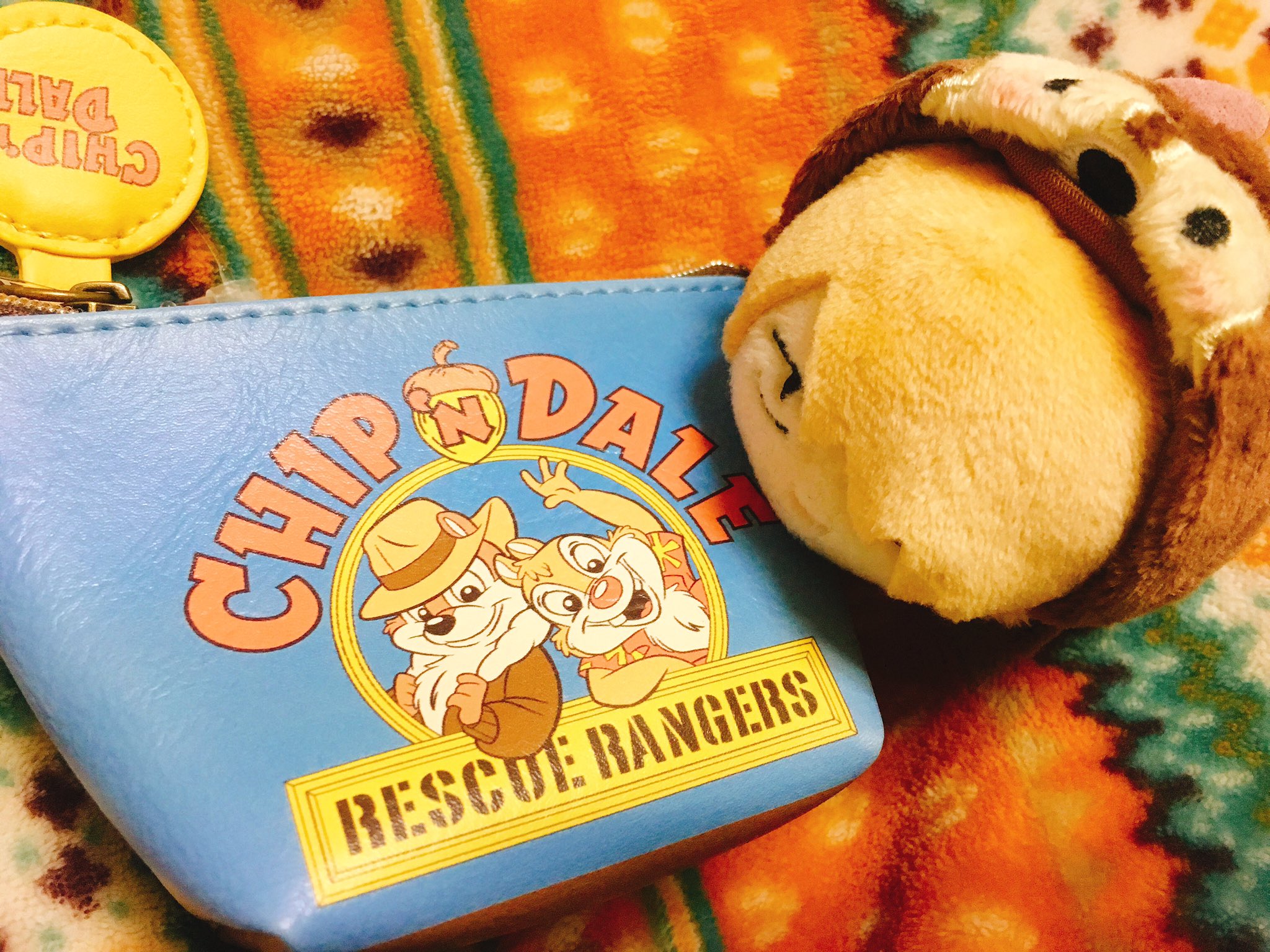 柚 プロアニ2期は水曜22 30 昨日ディズニーストアで見つけて即買ったミニポーチ 大好きなレスキューレンジャーズ このチップとデールの大作戦をテレビで見てからチプデ大好きになったんだよー ちなみにテレビで見てた時はチップの声優は堀内