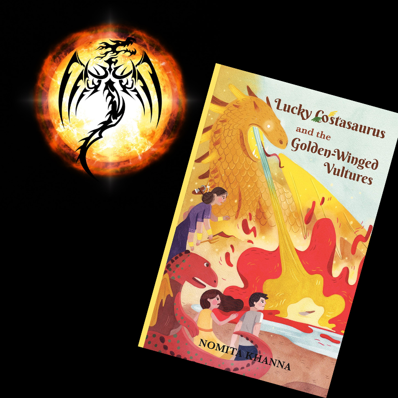JinalPandya1709's tweet photo. #Fantasy #fiction for pre-teen kids 'Lucky Costasaurus and the Golden-Winged Vultures' by @nomita_khanna , tells the story of LUCKY, a vulnerable, yet resilient #dinosaur,

Available on Amazon: https://t.co/231MAyesdJ

#luckyCostasaurus #NomitaKhanna #bookishelf #readerslovebook https://t.co/5wNFRg3o82