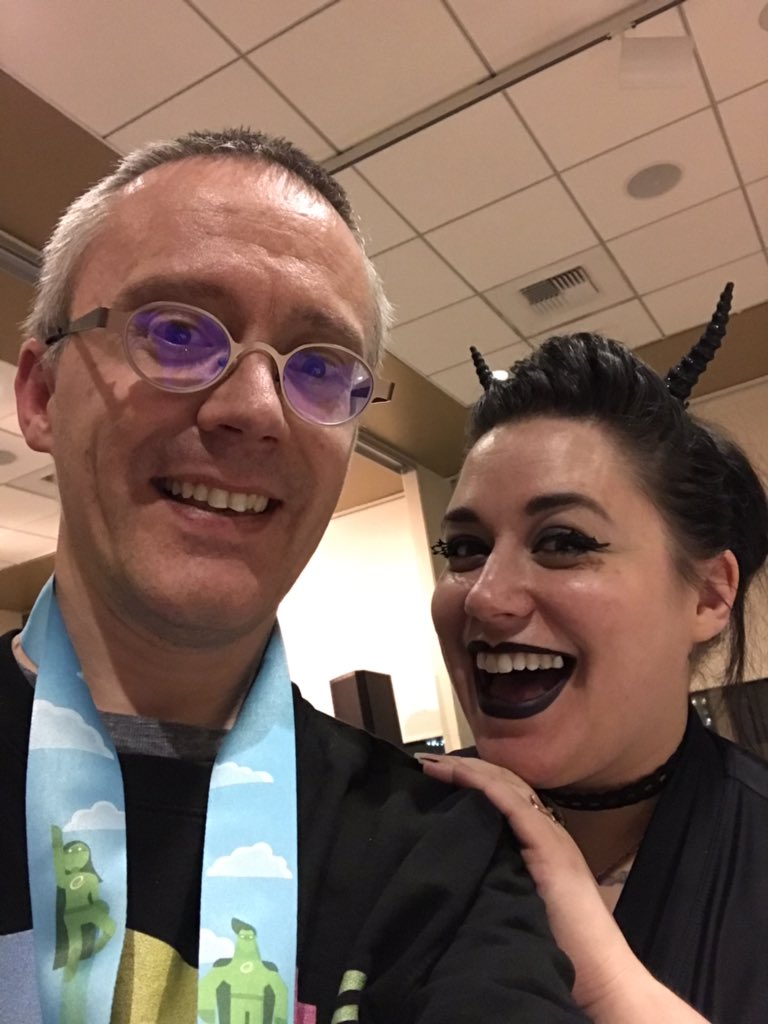 wilian_twr's tweet photo. 2/2 I spent the evening at @NikaHarper’s table at the #ECCC2019 Worldbuilders Party.
Nika’s Wordplay got me to start writing. Writing for the #CorpSINs metagame &amp; wiki, and the @GeekSpaceTV wiki is how I reached out to the other people I saw today. I owe you so much, Nika. Thanks https://t.co/m2PWS6RBnA