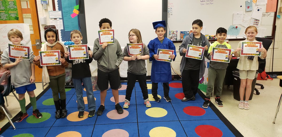 Mr_C_Lee's tweet photo. Well done on the perfect attendance!
#Lees3rdGrade https://t.co/dWy3PN7YdS