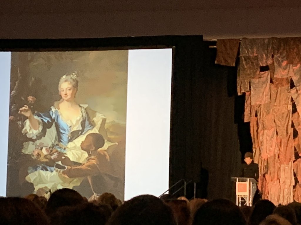 #AmySherald talking about the importance of representation in the arts and art education. Michelle Obama was her FIRST commission , WHAT !? #thedream #NAEA19
