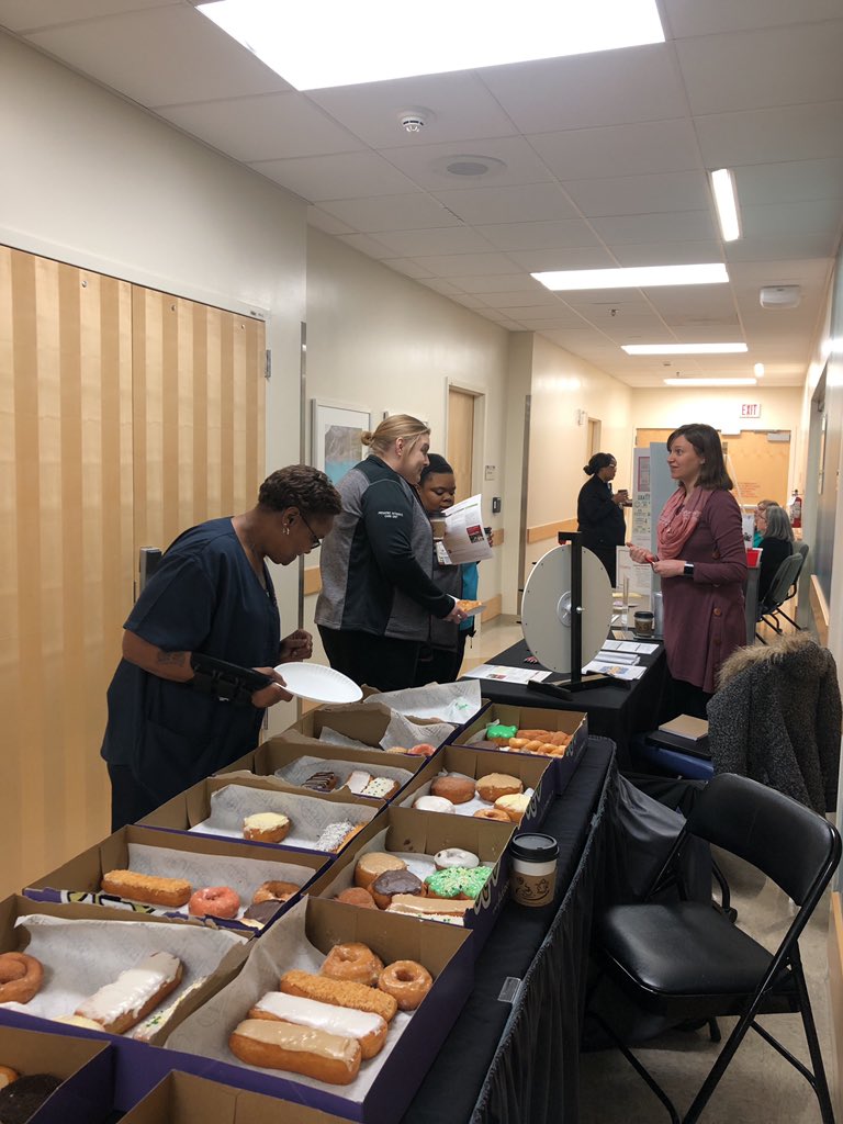 Finishing up Safety Week strong with our final team member safety fair featuring donuts and coffee! We appreciate all our Riley team members and all they do to keep our patients and each other safe! #psaw19 <a href="/RileyChildrens/">Riley Children's</a> <a href="/IUHealthTeam/">IU Health Team</a>
