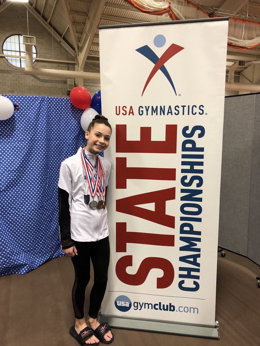 Congratulations Madelyn Power for placing 2nd All Around at the level 8 women’s state gymnastics meet.  We are so proud of your hard work and dedication to this sport!  Next... on to Regionals in Illinois. #gymnastics #gymnast
