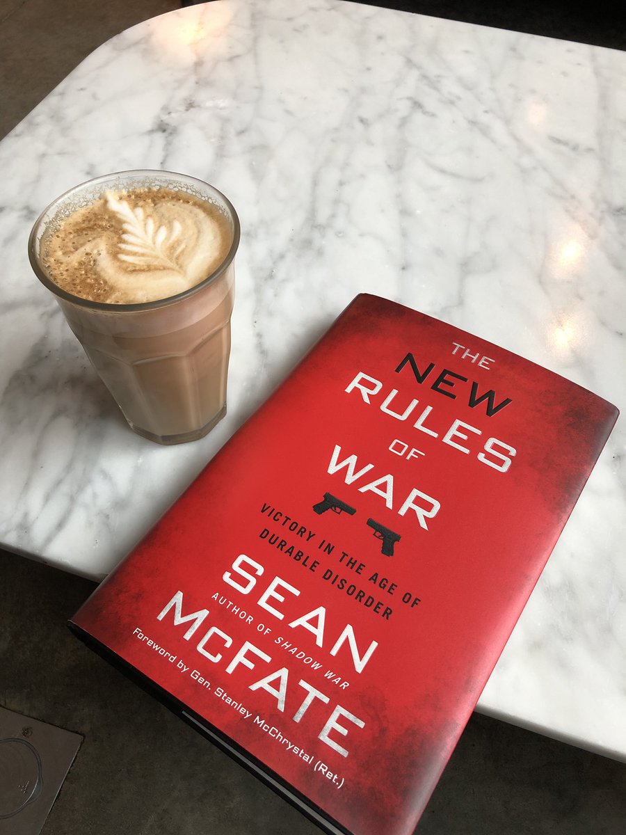 Very insightful book by <a href="/seanmcfate/">Dr. Sean McFate</a>  - saying this despite his constant criticism of international lawyers really means the compliment is well deserved ;) #newrulesofwar