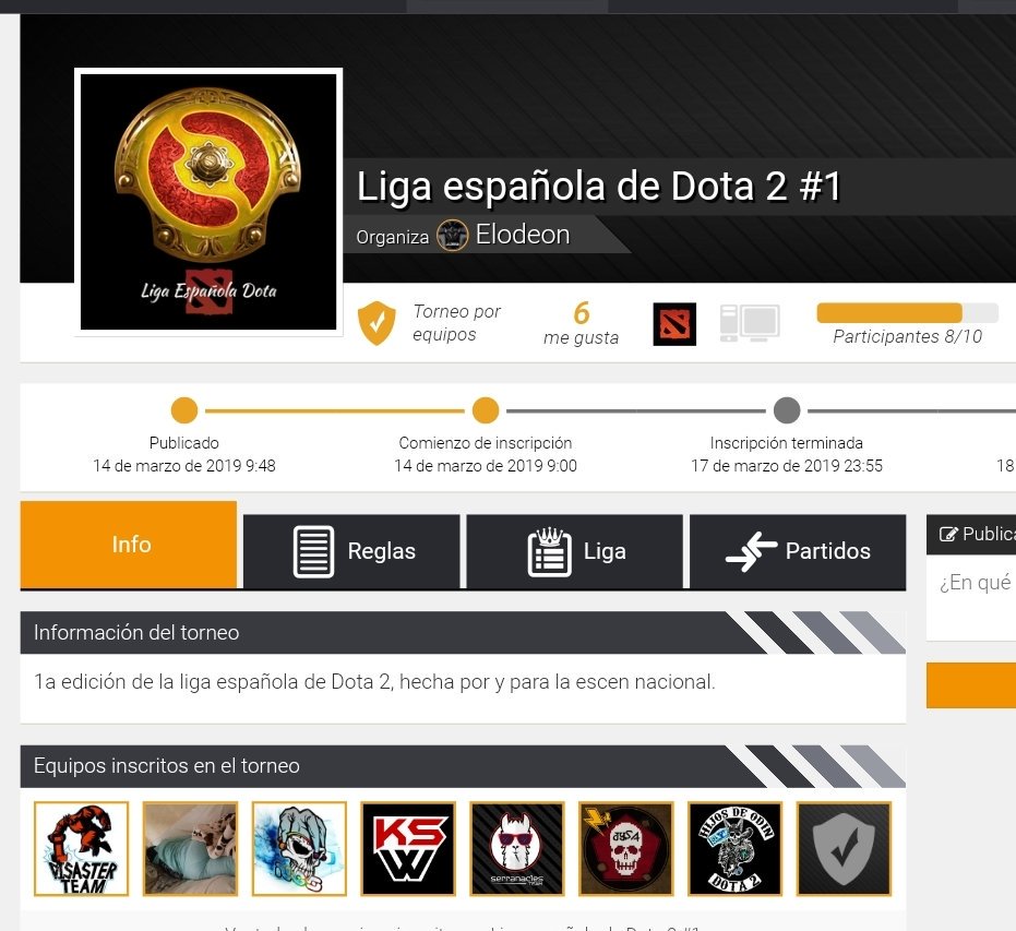 Dota2Liga's tweet photo. Estos serán los 8 equipos que pelearán por el 1er puesto se la LIGA ESPAÑOLA DE DOTA2. Estamos muy contentos de poder haber reunido a un buen número de equipos! Estamos buscando colaboradores para casteos o otras tareas, MD! Se agradece RT, go dota español! https://t.co/cWUtg2aajP