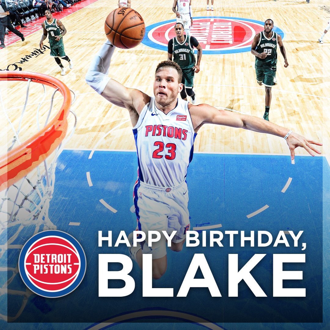 Blake Griffin,
Happy 30th Birthday   Reggie Bullock,
Happy 28th Birthday    