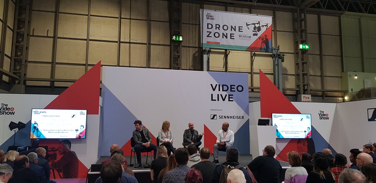 Jaynedavids's tweet image. Great discussion about #audio #UKVideoShow thx to the panellists @Sennheiser
