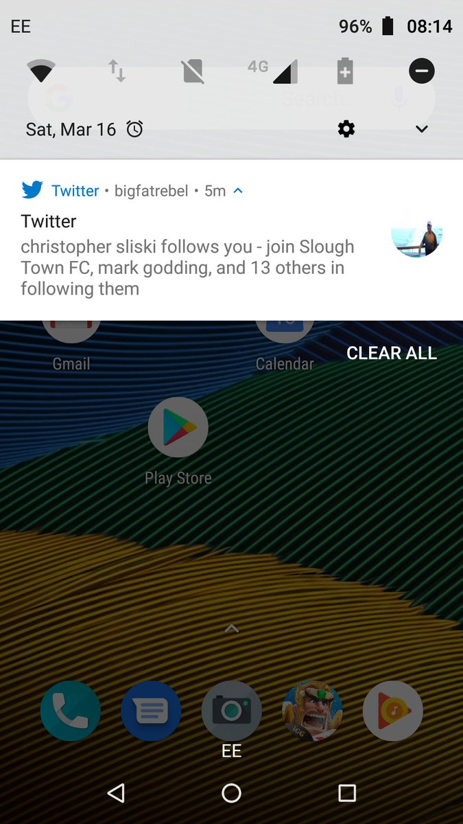 bigfatrebel's tweet photo. Sometimes you get notifications that make you sad #SlipperyPole #BOOOOOT https://t.co/JDiwVHUL39