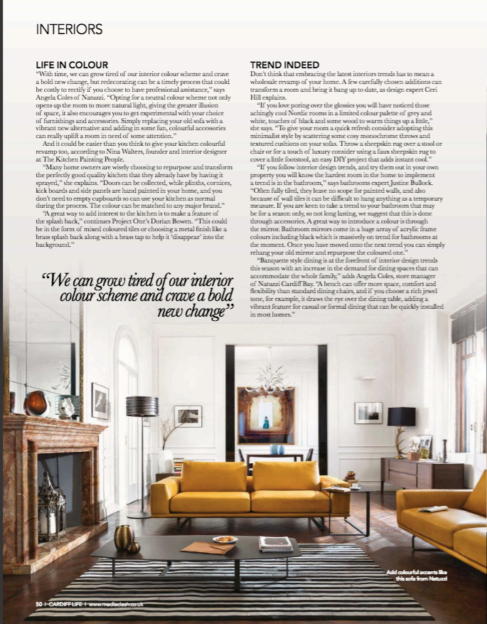 CardiffLifeMag's tweet photo. If you're looking to give your home a bit of a revamp for spring, we've got quick and easy (ish) house hacks from a team of experts in our brand new issue! @chalkhouseint @l_m_interiors @NatuzziCardiff @myprojectone @TheTapEndDesign https://t.co/l30jaQ8Nlb https://t.co/sPnsYeAnIL