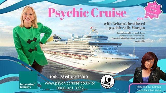 Bevmedium's tweet image. Not long now till this fabulous sold out cruise with Sally Morgan and myself in April. Exciting times ahead! 
Bev Mann❤️
Mediumship from the heart ❤️