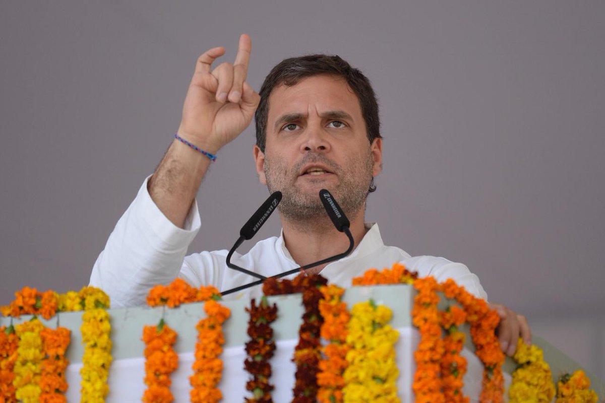 INCIndia's tweet image. Nirav Modi fled from India with ₹35,000Cr public money. England government wrote to our govt offering help to catch the economic offender, but Mr. Modi did not respond: Congress President @RahulGandhi 
#DevbhoomiWithRahulGandhi