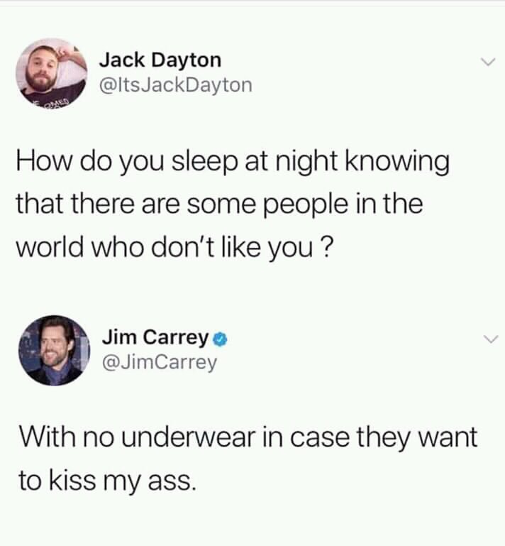 Jim Carrey is savage!