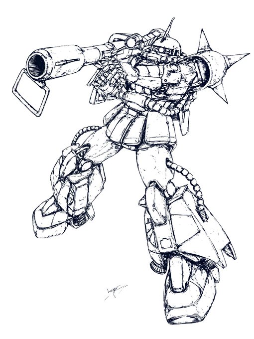 高機動型ザクのtwitterイラスト検索結果 古い順