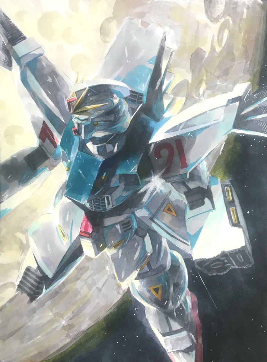 岩村俊哉氏 直筆イラスト ガンダムF91 ガンダムf91 小説 いま人気のアイテム - ガンダムF91 直筆