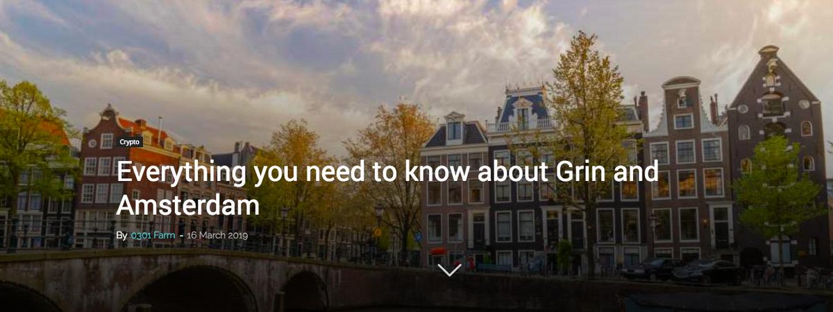 GrinAmsterdam's tweet photo. Great article by our friends of @0301MiningFarm about #GRIN and the #GrinAmsterdam Conference.

https://t.co/JyNWWmiPBG

See you all on March 26th in Amsterdam!

$GRIN #MimbleWimble #privacy #mining https://t.co/oCMcJIs8s6
