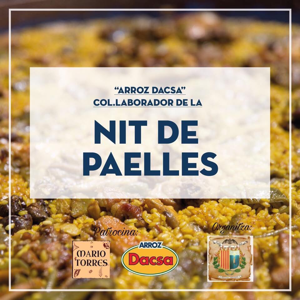 falladelmar's tweet image. Hui nit de paelles 🥘 🥘 

PATROCINAT PER @arrozdacsa i Mario Torres Artesania

#FallesDacsa #Falles2019