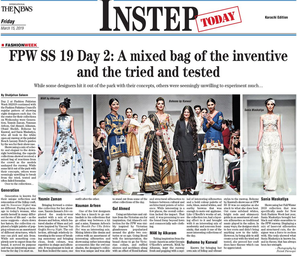 SforShahjehan's tweet image. My #FPWSS19 reviews for all 3 days in @InstepToday out now! #FashionPakistan #FPW 
Read here: 
Day 1 - bit.ly/2Y20qJB
Day 2 - bit.ly/2TF6WHv
Day 3 - bit.ly/2F69gNC