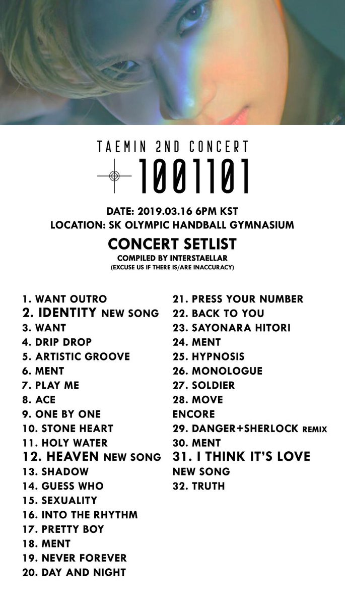 TAEMIN 2ND CONCERT 1001101 / Blu-ray K-POP・アジア
