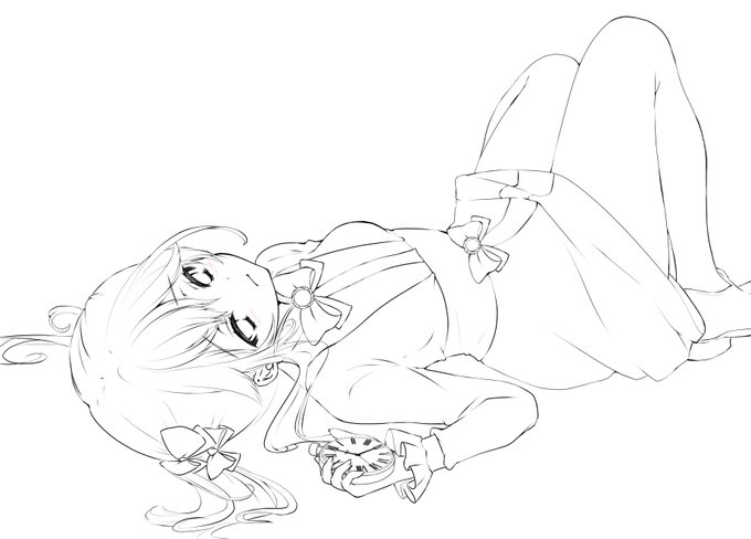 またも線画ばっかり描いて遊んでる 