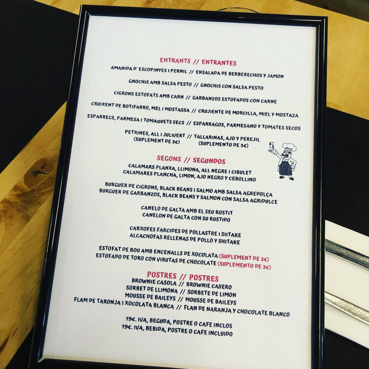 Sabado !!! No os perdáis nuestro menú #telefono #934666473  #restaurant #cinc #santacolomadegramenet #foodie #foodporn #food #restaurante #buenacocina #comer #menjar #gastronomia #santacoloma #yummy #grameneturismo #restaurant #cinc #SantaColomaGastronomica #picoftheday