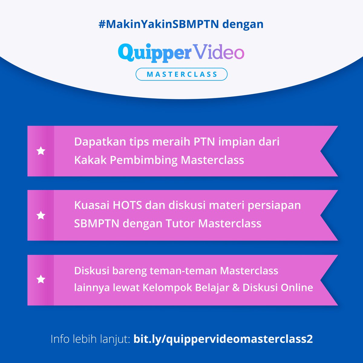 Quipper_ID's tweet photo. Masih ngandelin SKS alias Sistem Kebut Semalam untuk masuk PTN impian? 😷 Mendingan pakai SKSS alias Sistem Kebut Sukses SBMPTN agar kamu #MakinYakinSBMPTN dan siap menghadapi UTBK nanti 💪

Info lebih lanjut tentang #QuipperVideoMasterclass: https://t.co/KlWr51EPjs https://t.co/dq90G5pZ6G