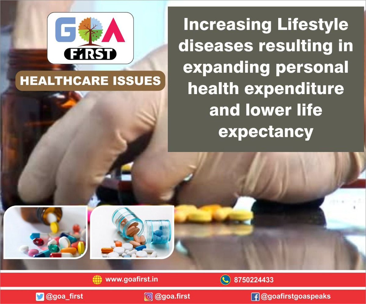 Increasing Lifestyle diseases resulting in expanding personal health expenditure and lower life expectancy. #goa #goafirst #healthcareissues #panjim #baga #calungute #margao #margao #vascodegama #anjuna #like4like #follow4follow