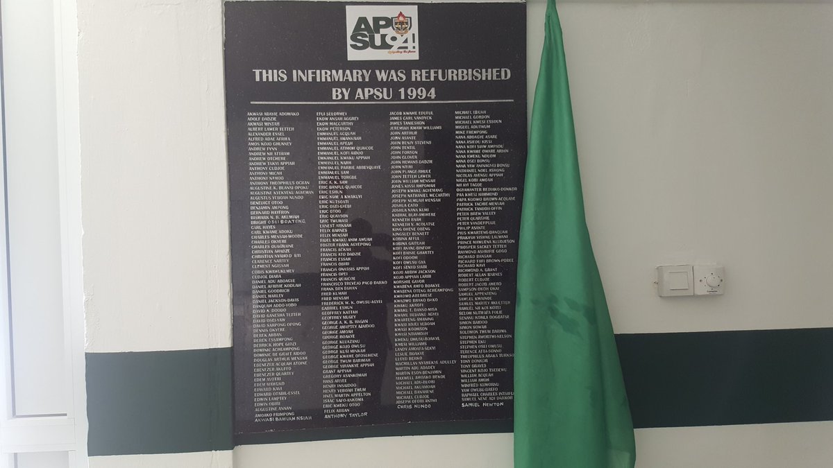 APSU_94's tweet photo. Exclusive shots of the refurbished Dispensary #APSU94 #APSUSpeechDay https://t.co/YCaMUzCJ3o