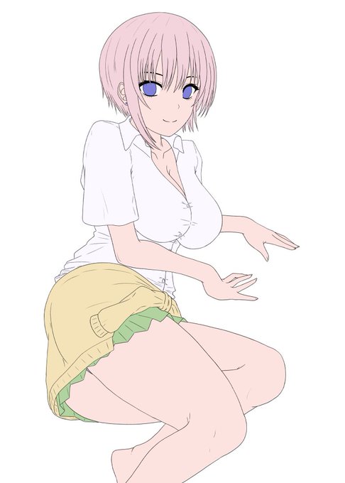 ナベシータさんがTwitterに投稿した中野一花(五等分の花嫁)のイラスト。