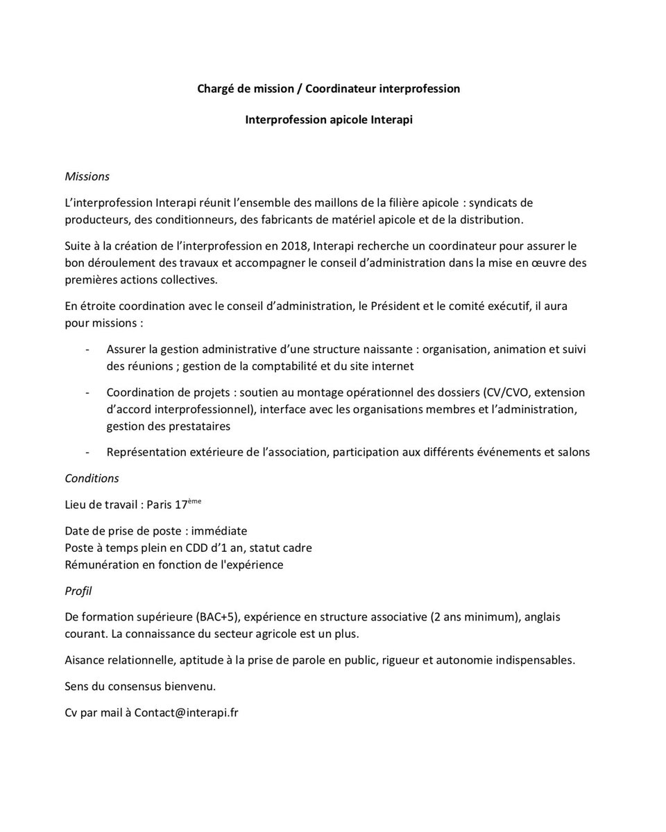 CindyAdolphe's tweet image. On est samedi, vous vous ennuyez, préparez votre CV. Si ce n’est pas vous, peut-être quelqu’un que vous connaissez...Motivation, consensus, #apiculture #InterApi. Après, moi, j aurais bien ajouté : sourire, pensées positive et constructive de rigueur, entre autre...😉