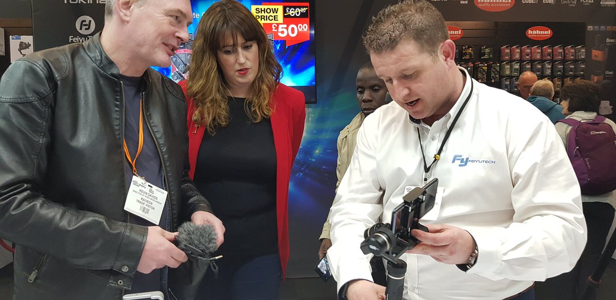 Jaynedavids's tweet image. Checking out the gimbals #UKVideoShow which one is @focus_n_develop going to get? 🤷‍♀️