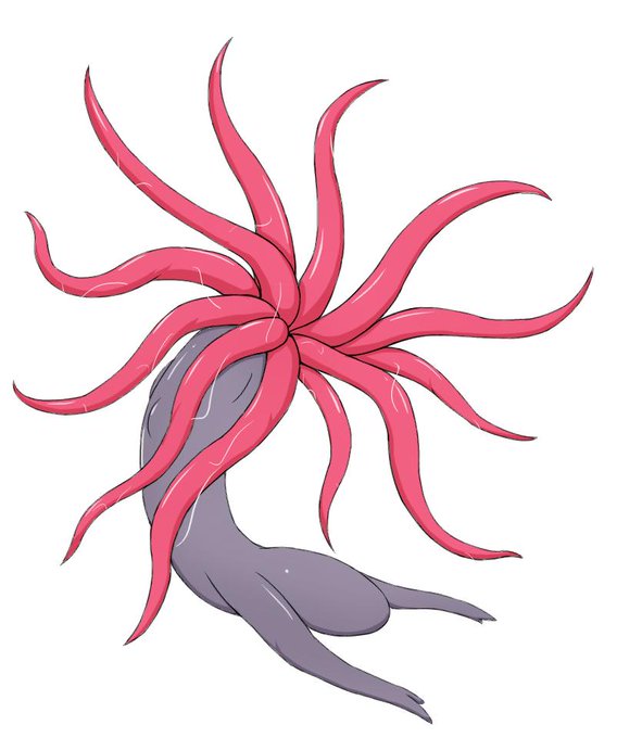 絵192号「敵その3さん」
作ろうとしてるゲームの3番目の敵になる予定の子。ボス級。絡みついたりぬるぬるにしたりじゅぽじゅぽしたりするだけのものすごく普通の触手モンスターになる予定なのです。

ぎっくり腰が想定の4～5倍の速さで治ってるのでそろそろ女の子描くリハビリしつつ復帰するのです。 