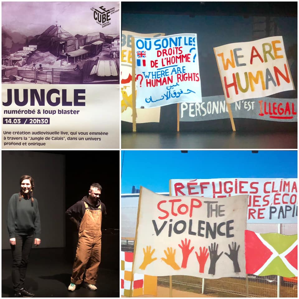 [#Jungle] Jeudi soir dernier @lecubetwit accueillait 2 #artistes : <a href="/LoupBlaster/">Loup Blaster</a> <a href="/NUMeROBe_/">NUMéROBé</a> pour une #performancelive sur l'exil et la "Jungle de Calais". Beaucoup d’émotions ! Cela permet de prendre du recul par rapport aux images des médias autour des #refugies. Bravo &amp; merci.